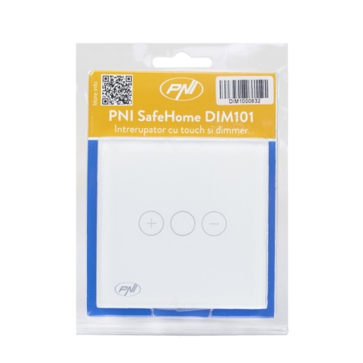 Intrerupator simplu cu touch si dimmer PNI SafeHome DIM101, 1X700W, Live Wire, fara nul, sticla dimabil - Img 2