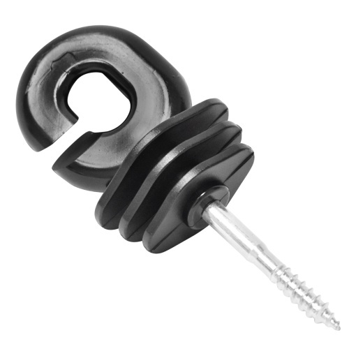 Izolator inelar negru 5.9mm 111x40mm gard electric Breckner Germany - Img 2