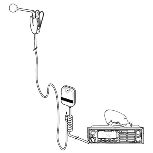 Kit Albrecht WP-24 hands-free pentru statie radio CB Albrecht AE 6490 si AE 6491 - Img 4