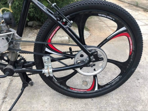 Kit motor bicicleta 80 cc 2 TIMPI (transmisie curea) - Img 3