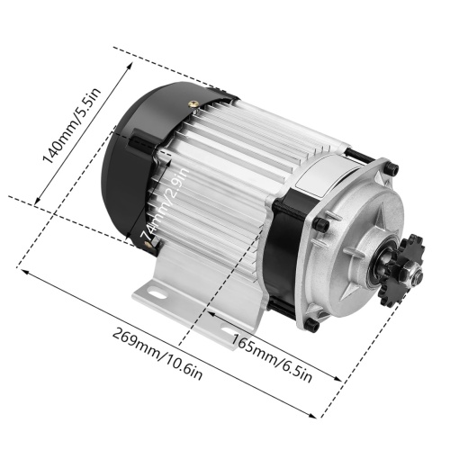 Kit motor triciclu electric 48V 500W - Img 3