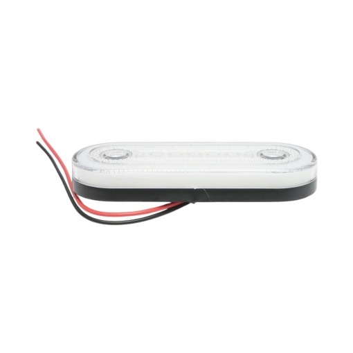 Lampa gabarit laterala ovala LED NEON 12V-24V alba 24 LED-uri 115x44x16mm Breckner Germany - Img 5