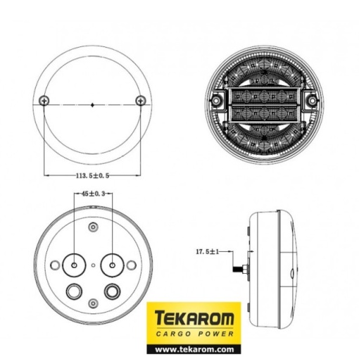 LAMPA LED CAMION 3 FUNCTII 20 LEDURI SMD - Img 3