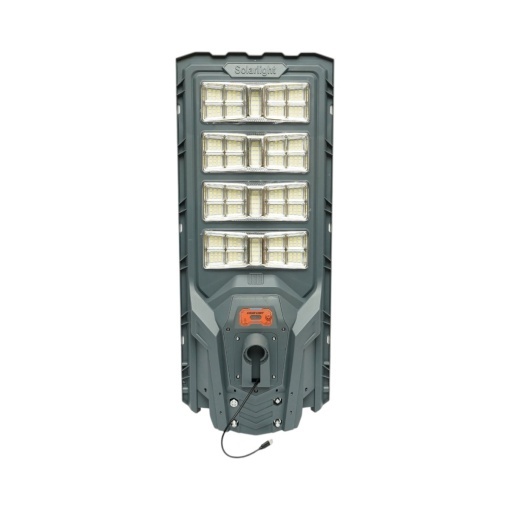 Lampa solara LED iluminat stradal 800W cu camera supraveghere duala 6MP Wi-Fi, panou solar 40W, baterie LiFePO4 30000mAh, PTZ 360, night vision, detectie PIR Ai, aplicatie V380 Pro - Img 3