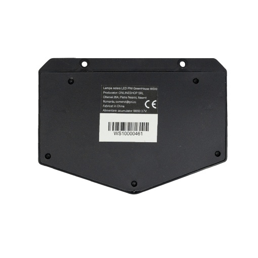 Lampa solara LED PNI GreenHouse WS10, 100 LED-uri, 600 lm, unghi PIR 120 grade, acumulator 1800 mAh, montaj pe perete - Img 5