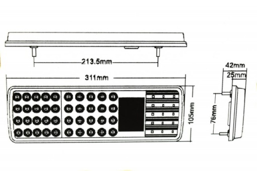 Lampa stop multifunctionala LED SMD - Img 2