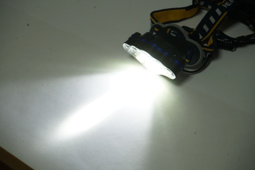 Lanterna frontala de cap cu 8 LED-uri, 3 moduri iluminare, baterie 2200mAh reincarcabila USB Crownman - Img 9
