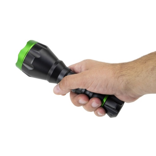 Lanterna PNI Adventure F750 Green Light din aluminiu, LED 10W, 500 lm, pana la 850 m, IP44, acumulator 4000mAh inclus, incarcare prin USB Type-C, lumina verde perfecta la vanatoare - Img 7