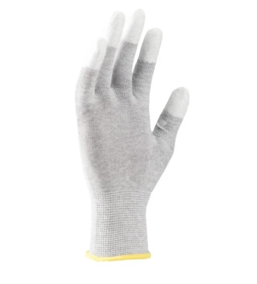 Manusi de protectie statica Ardon PULSE TOUCH ESD, cu poliuretan la degete 10 GRI - Img 2