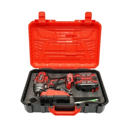 Masina de insurubat cu impact 1/2 inch 900W, 2 acumulatori 21V, 4Ah Li-ion, LED, Brushless, 1100Nm, 0-1400/1900/2400rpm Breckner Germany - Img 2