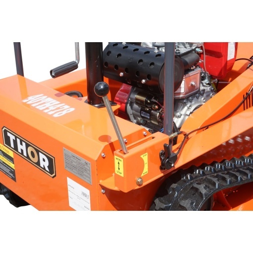 Masina de tuns iarba cu telecomanda pe senile, motor diesel 12.5CP, 499cc, latime de taiere 1000mm THOR - Img 15