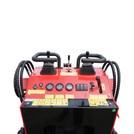 Mini incarcator frontal pe roti, motor benzina 23CP, 739cc, capacitate ridicare 350kg, volum cupa 0.15m3 THOR - Img 7