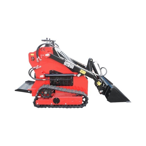 Mini incarcator frontal pe senile, motor benzina 15CP, 420cc, capacitate ridicare 300kg, volum cupa 0.15m3 THOR - Img 5