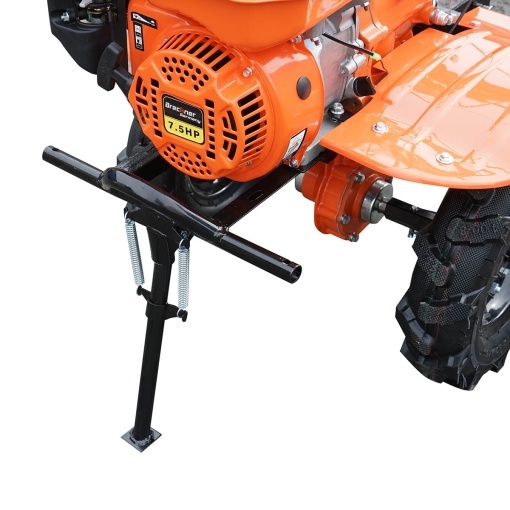 Motocultor 7.5CP cu freza 100cm, motor benzina 4 timpi 212cc OHV, viteze 2+1, transmisie pinioane, roti 4.00-8 Breckner Germany - Img 9