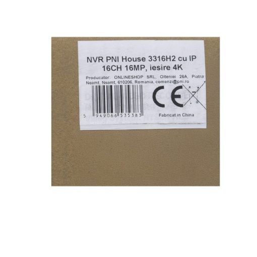 NVR PNI House 3316H2 cu IP 16CH 16MP, iesire 4K, functii AI, ONVIF, 2 x SATA 10TB, 2 x LAN Gigabit - Img 5
