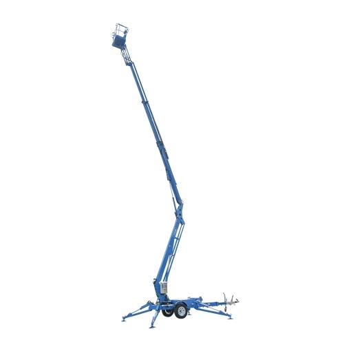 Platforma/nacela pentru lucru la inaltime tip remorca 16m, 200Kg cu telecomanda motor benzina - Img 9