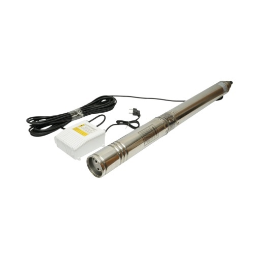Pompa apa submersibila inox 2.2kW, 220V, D100mm, debit 6 m3/h, inaltime refulare 105m, 15 turbine ceramice, racire pe ulei, panou de control K90QJD2-105/15-2.2 Breckner Germany - Img 5