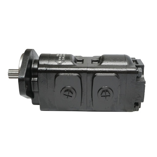 Pompa hidraulica tripla cu supapa 37/33CC pentru incarcator, manitou JCB cod OEM 332/F9031, 20/925581, 333/G5391, 7049532007 - Img 5