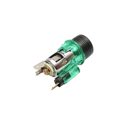 Priza cu bricheta auto universala fi28 12/24V 10A, cu lumina integrata verde Breckner Germany - Img 5