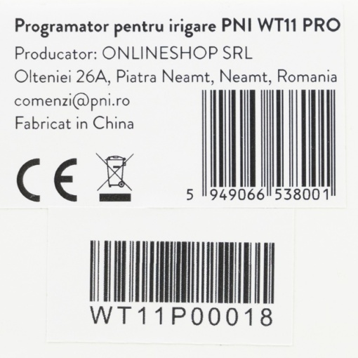 Programator pentru irigare PNI WT11 PRO, display LCD, racord 3/4, negru - Img 2