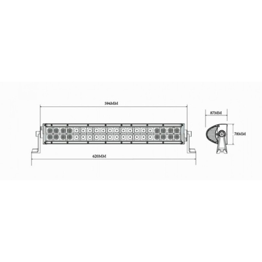 Proiector camuflaj 40 LED 620mm 120W(8800Lm) - Img 2