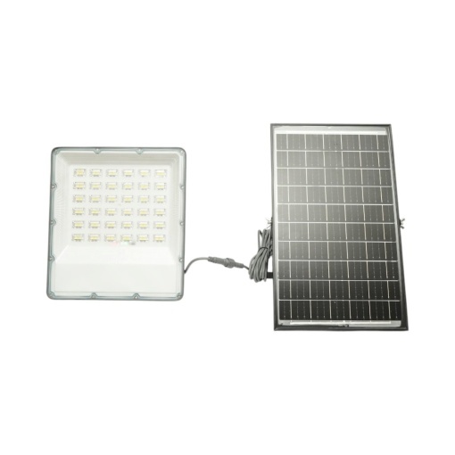 Proiector LED 300W, 6500K cu panou solar bifacial 30W, baterie LiFePO4 15000mAh si telecomanda IP66 Breckner Germany - Img 2