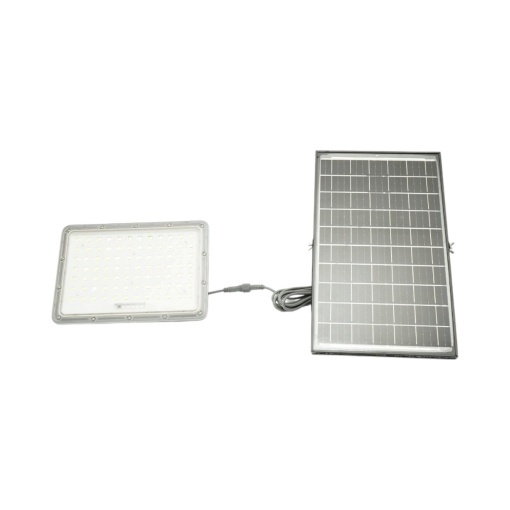 Proiector LED 300W, 6500K cu panou solar bifacial 30W, baterie LiFePO4 15000mAh si telecomanda IP66 Breckner Germany - Img 2