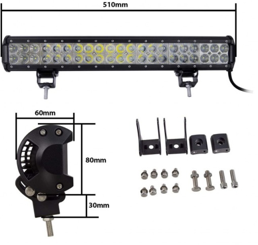 Proiector led bar 126W, 48leduri 51cm) - Img 3