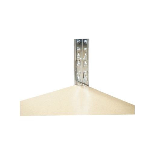 Raft metalic cu 5 polite MDF, 180x100x60cm, 175kg/polita, montaj fara suruburi, galvanizat - Img 5