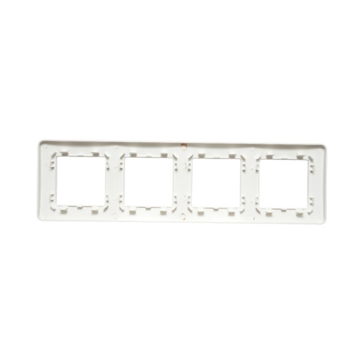Rama cvadrupla alba PC priza si intrerupator 300x83mm - Img 2