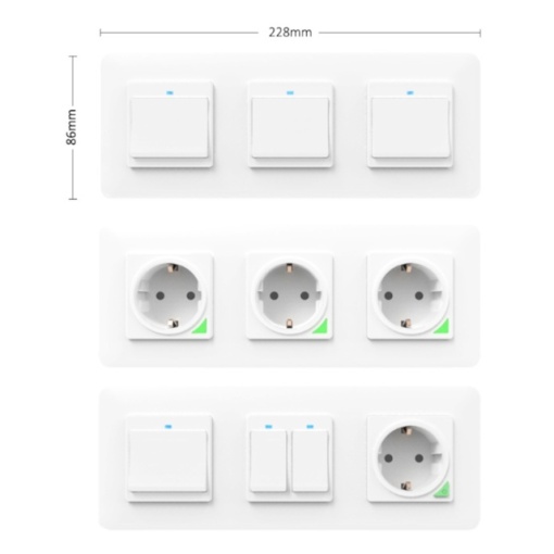 Rama tripla PNI WS3 pentru intrerupator sau priza inteligenta PNI SmartHome - Img 7