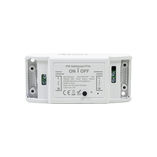 Releu inteligent PNI SafeHome PT10 WiFi, ON / OFF iesire 230V 10A, comanda prin internet, aplicatie de mobil Tuya Smart integrare in scenarii si automatizari smart cu alte produse compatibile Tuya - Img 3