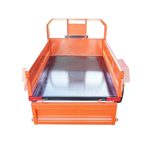 Remorca motocultor basculabila 450kg, bena 1400x1000x300mm, roti 4.00-12 THOR - Img 6