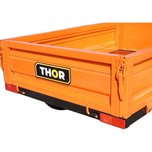 Remorca motocultor basculabila 450kg, bena 1400x1000x300mm, roti 4.00-12 THOR - Img 14