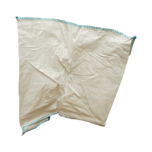 Sac big bag 100x100x130cm alb, capacitate 2000kg, tip U-Panel nelaminat, fund plan, top fusta 85cm - Img 4