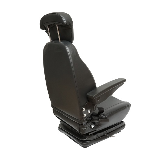 Scaun universal reglabil pentru tractor cu centura de siguranta, cotiere si suspensie 800x610mm - Img 5