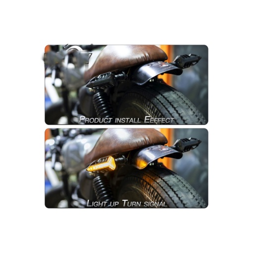 Semnalizare moto 12V cu semnalizare LED alba - Img 5