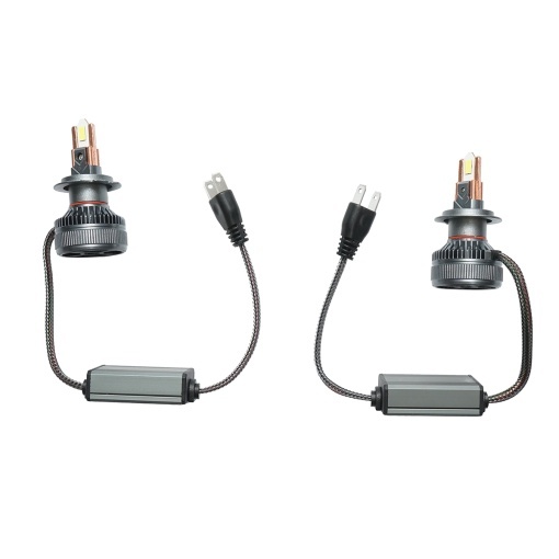 Set 2 becuri auto LED H7, 60W, 12-36V lumina alb rece - Img 3