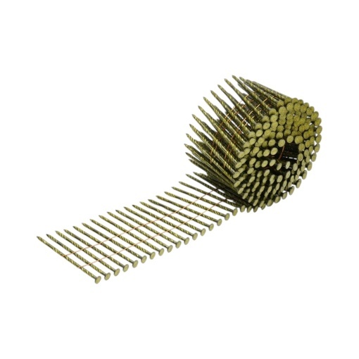 Set 6000 cuie constructii pe tambur 2.9x70mm inelate 200 buc/rola, 30 role/cutie - Img 2