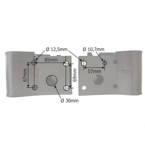 Set arc foaie mecanism hidraulic stanga/dreapta pentru Fendt cod OEM 258861030049 - Img 4