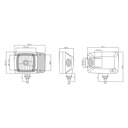 Set lampi tip far cu semnalizare dreapta si stanga 12V HR-A-023 Breckner Germany - Img 5