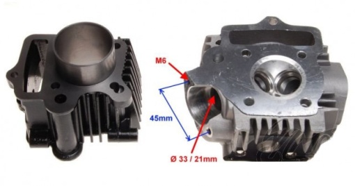 Set motor + chiulasa Cross 4T 70cc - Img 3