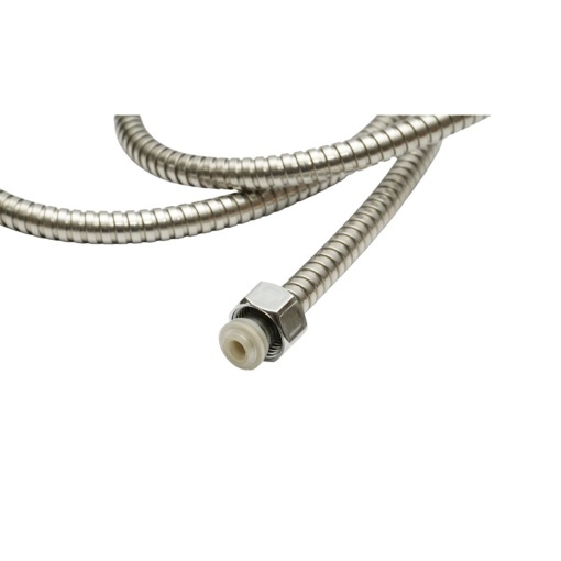 Set para dus cu furtun zincat 1.5m, suport perete, 5 functii, crom lucios, plastic 95x220mm - Img 7