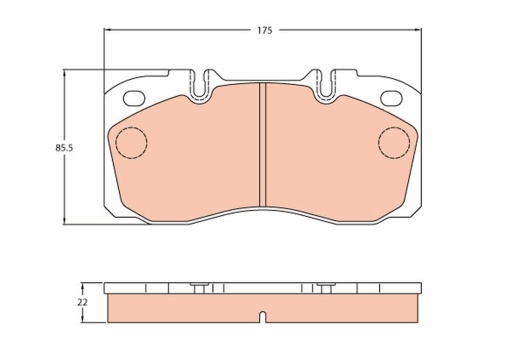 Set placute de frana pentru Iveco, marca TRW - Img 2