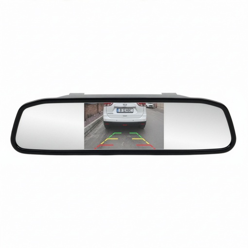 Sistem parcare wireless PNI Escort P25 cu display LCD 4.3 inch integrat in oglinda retrovizoare si camera integrata in suport de numar de inmatriculare, 480P, unghi 110 grade - Img 10