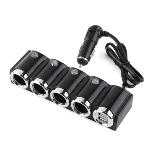 Spliter bricheta auto PNI Lighter 04 12V/24V 4 iesiri, 2xUSB, indicator LED - Img 3