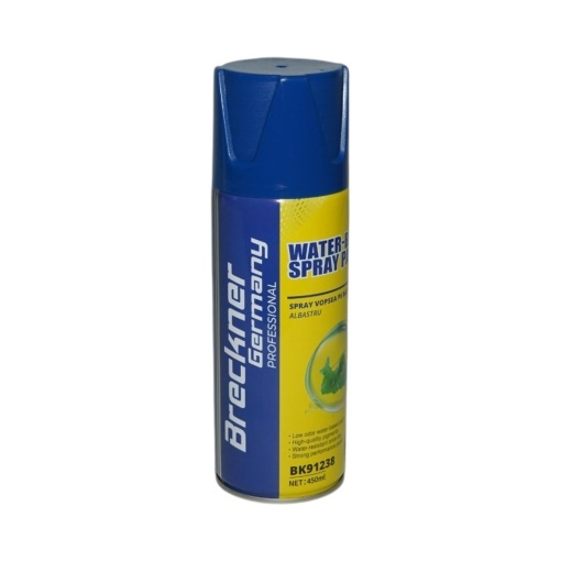 Spray vopsea albastru pe baza de apa 450ml Breckner Germany - Img 3
