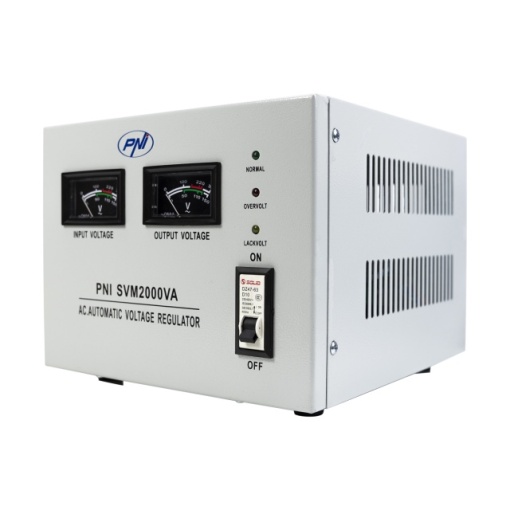 Stabilizator de tensiune PNI SVM2000VA cu servomotor, 1600W, 7.2A, iesire 230V - Img 3