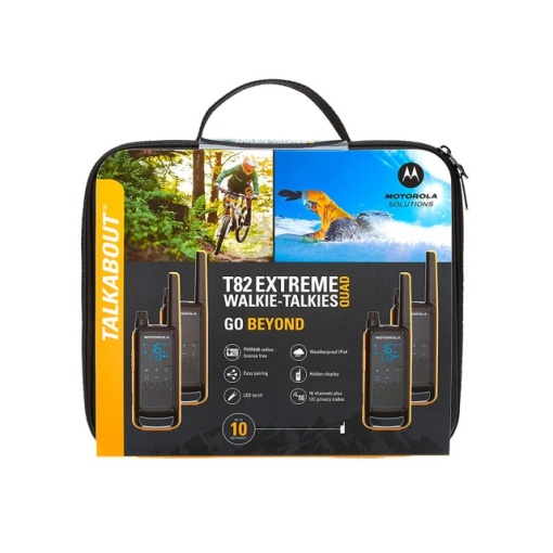 Statie radio PMR portabila Motorola TALKABOUT T82 Extreme Quad set cu 4 buc - Img 3