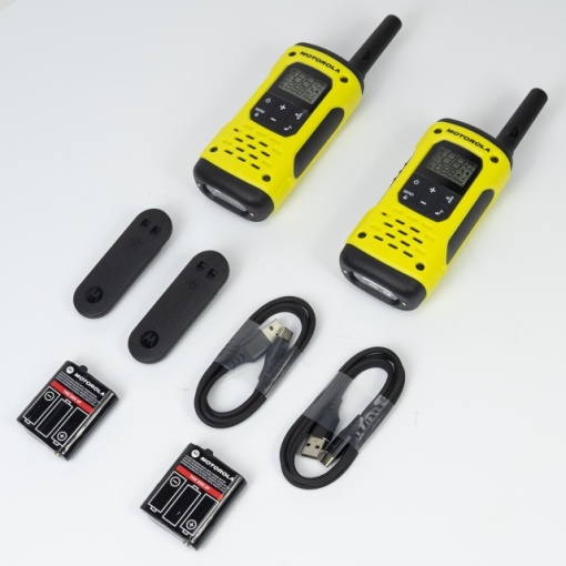 Statie radio PMR portabila Motorola TLKR T92 H2O IP67 set cu 2 buc Galben - Img 7